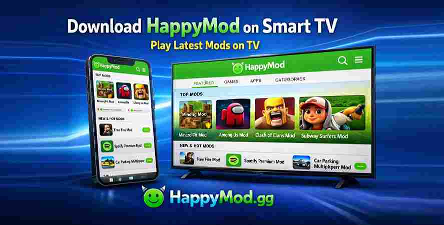 Descarga HappyMod en tu Smart TV y disfruta de los últimos mods en tu TV.